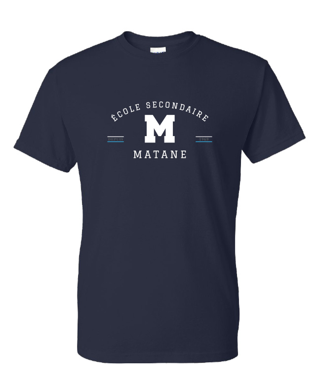 ÉCOLE SECONDAIRE DE MATANE - 8000 T-Shirt 50/50 - SE. S14834 (AV)