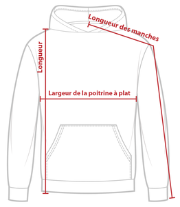 Charte de grandeur 18500B (XS-JR à XL-JR)