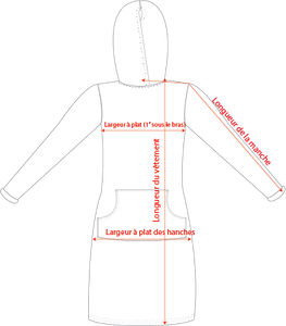 Charte de grandeur XO7003W (XS à 3XL)